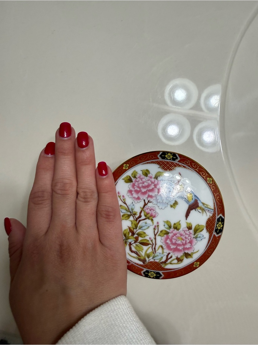 Antique Japanese Porcelain Trinket Dish
